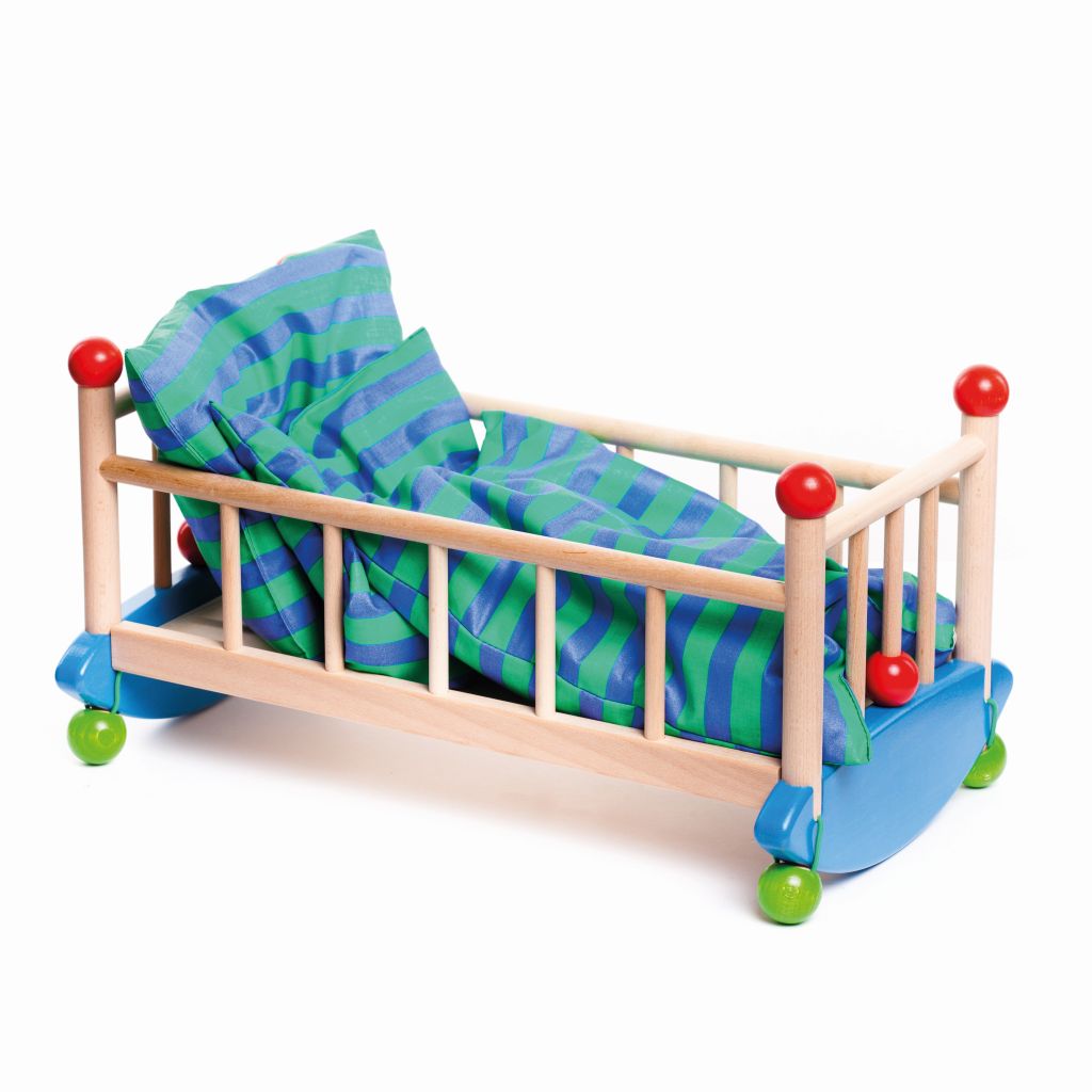 Bajo Doll's Cot with Cradle