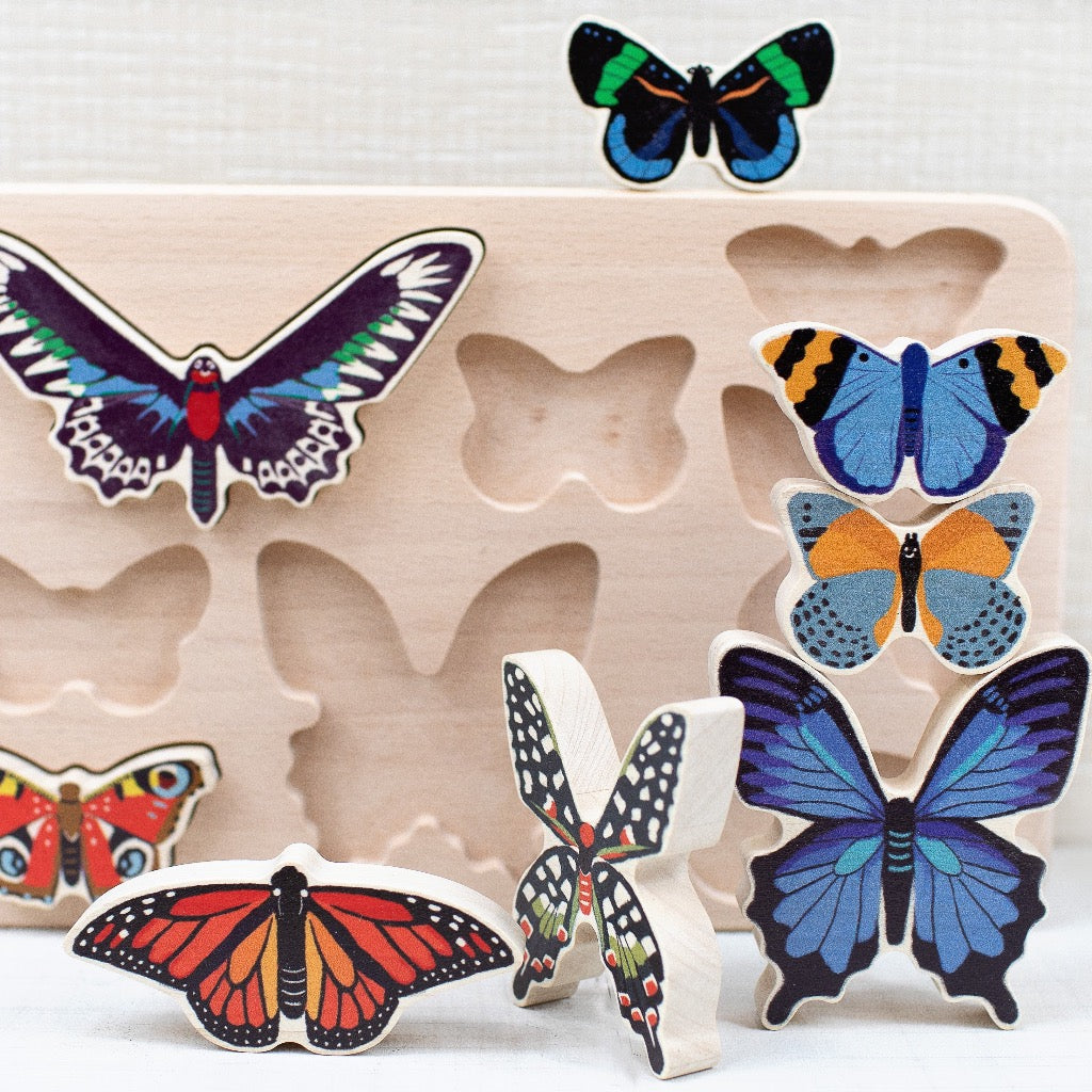 Bajo World of Butterflies Puzzle and Stacking Toy