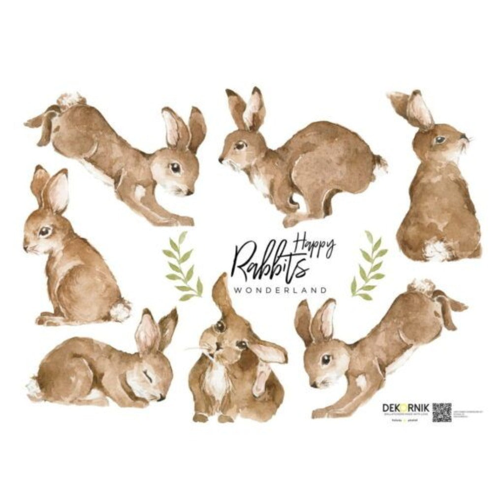 Wall sticker Dekor Happy Rabbits Wonderland