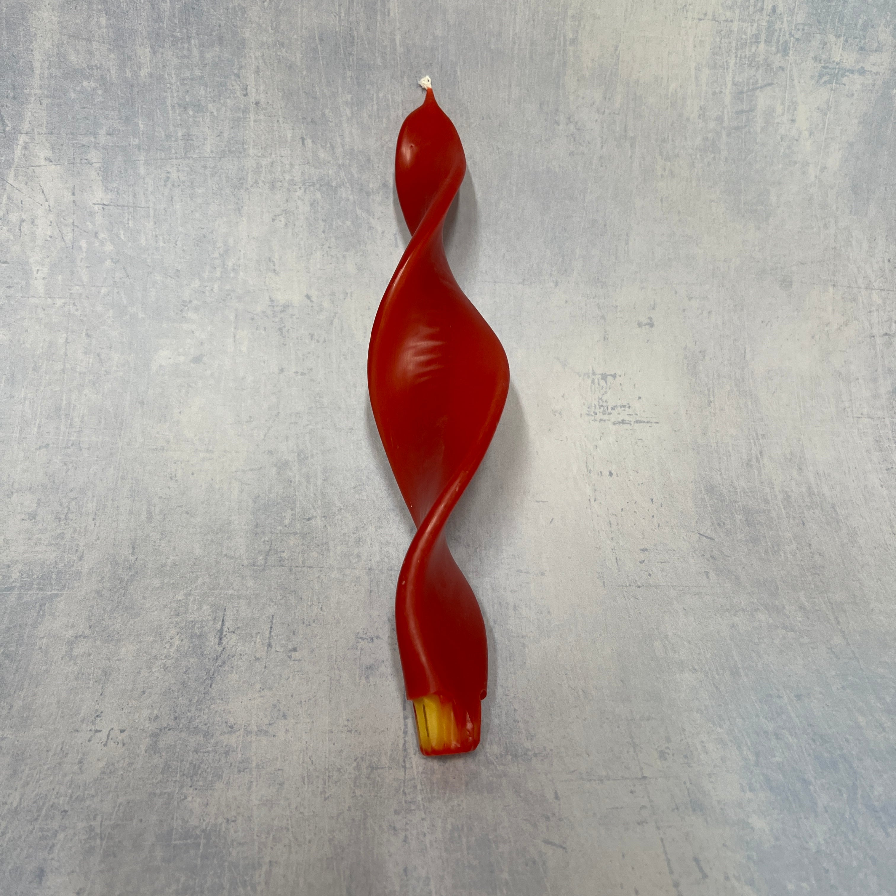 Winged beeswax candle