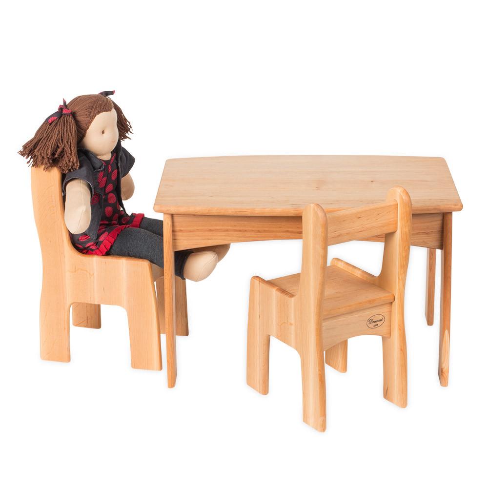 Drewart Table and Chairs Set for Dolls