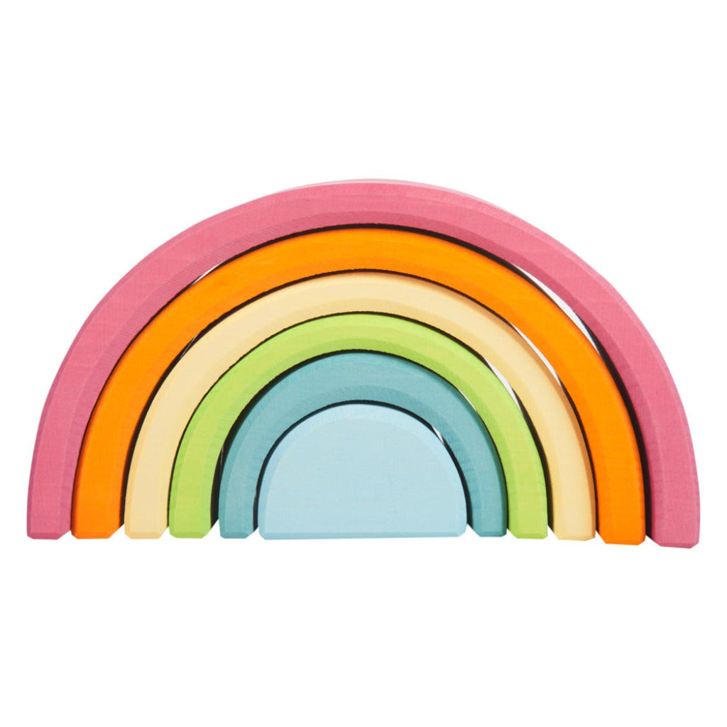 Pastel rainbow tunnel