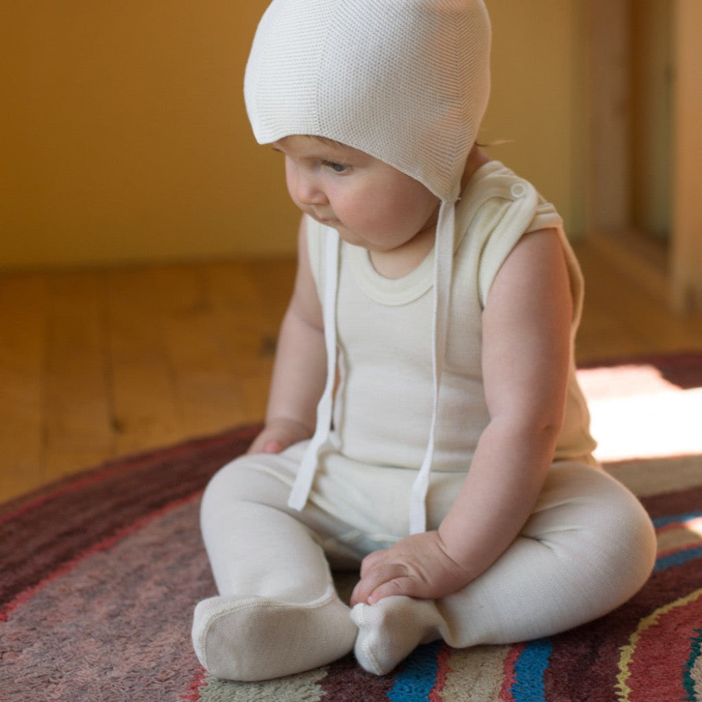 Baby wool overalls with feet - Main Image