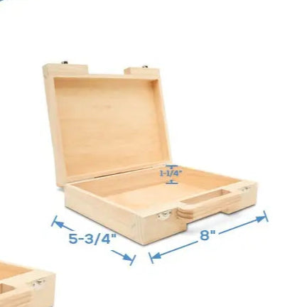 Wooden Suitcases of treasures and tools