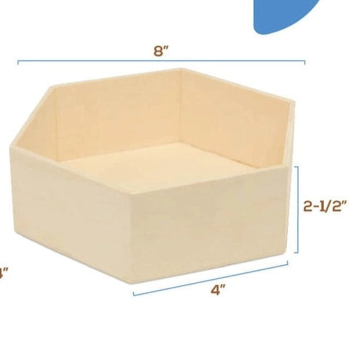 Hexagon Floating Shelves with Backs