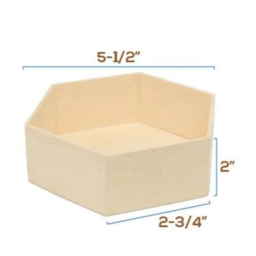 Hexagon Floating Shelves with Backs