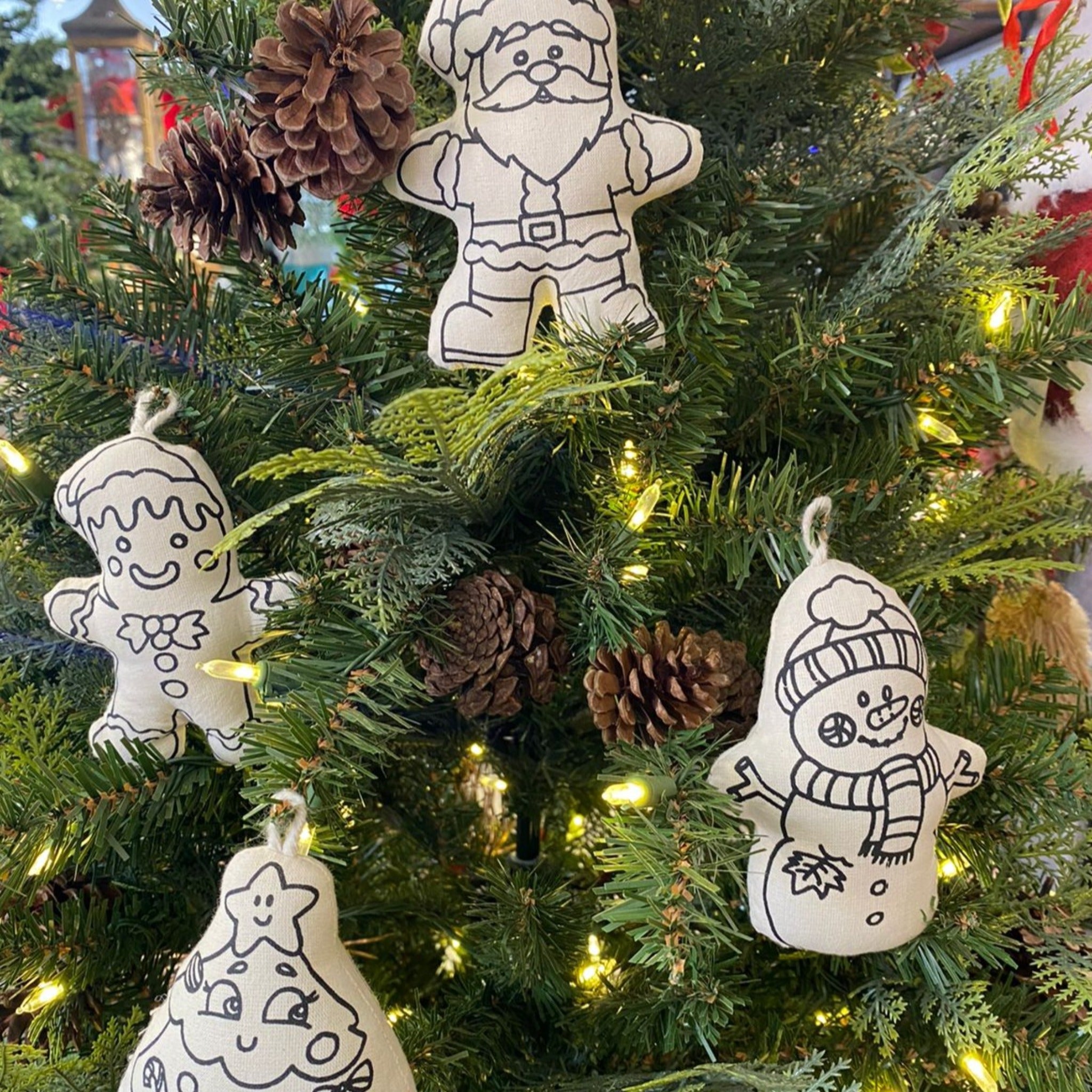 Christmas Ornament Set for Coloring