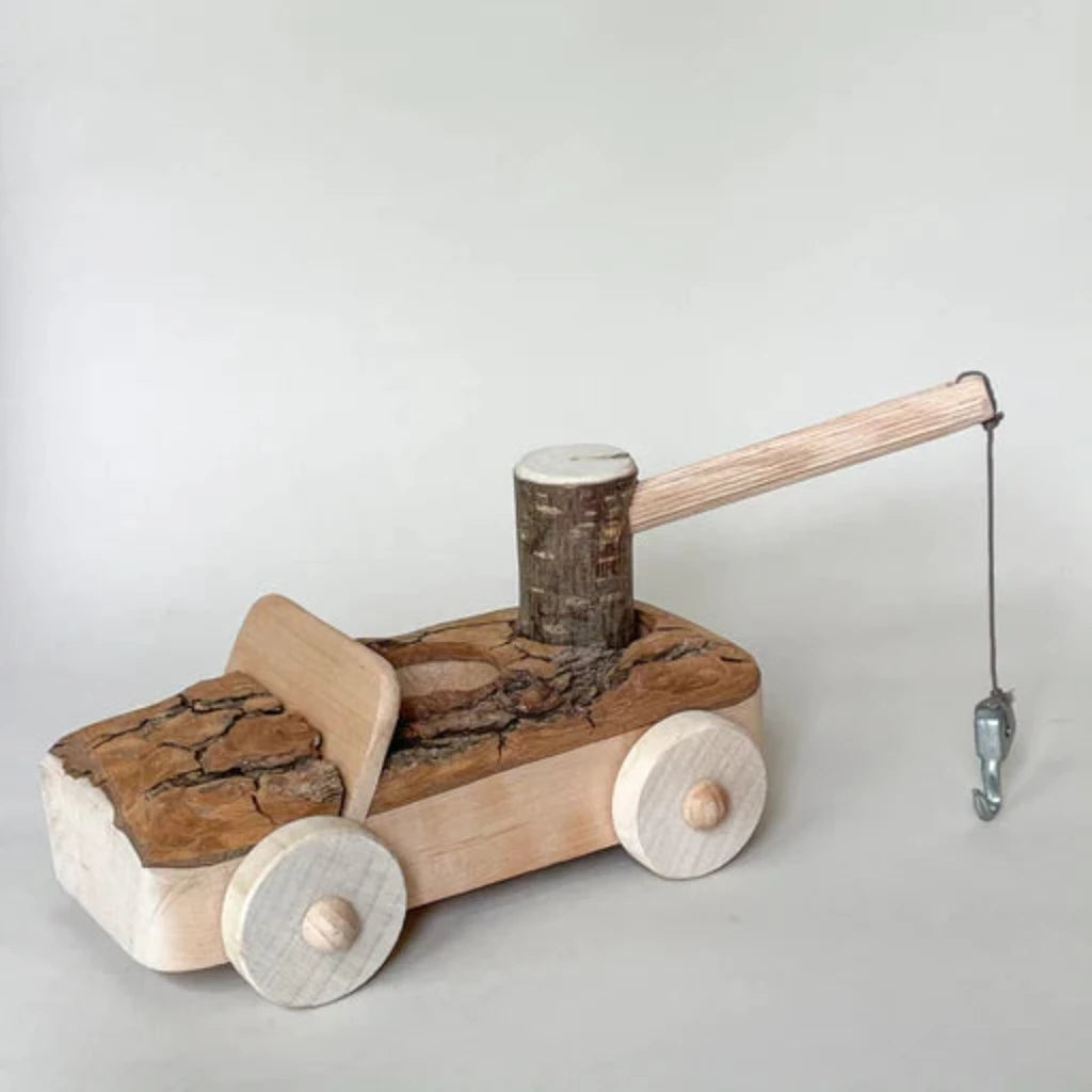 Magic Wood Tow Truck with Sports Car set