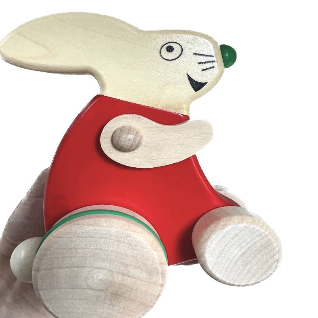 Bajo Pull Toy Rabbit in a T-shirt
