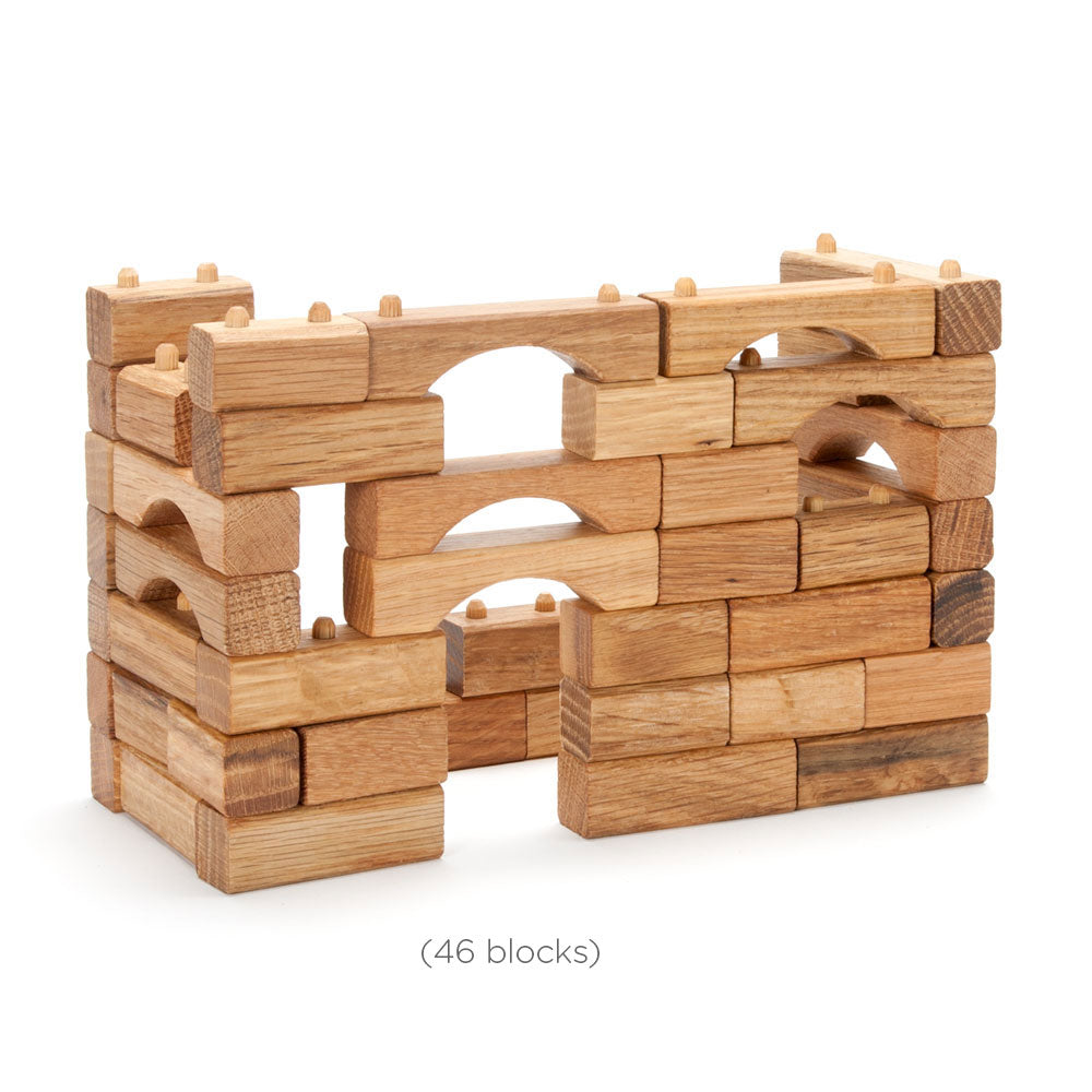 Stackable Blocks Interlocking Interlocking Wooden Block Pack Of 4 Outlast Planks | Building Bricks