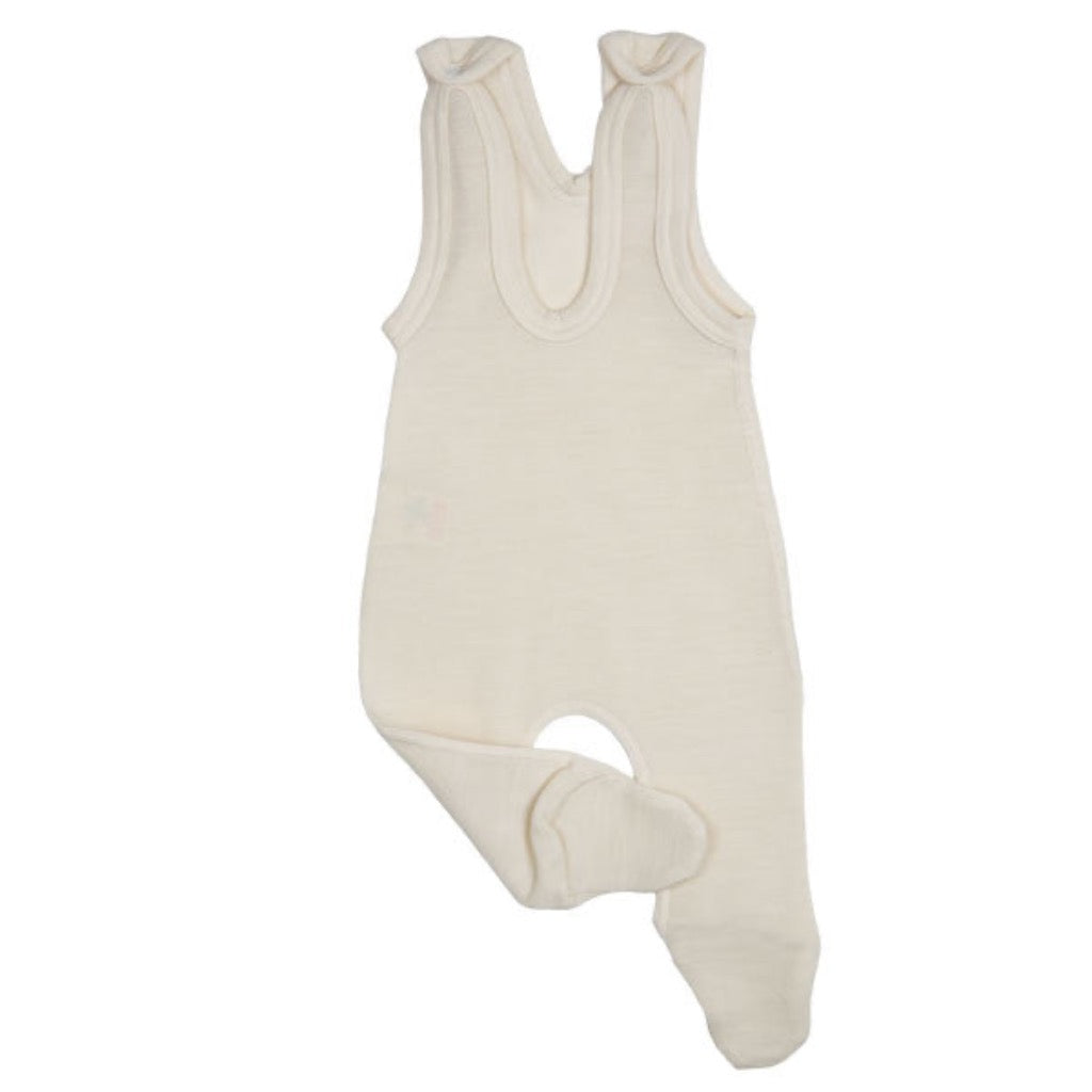 Baby wool overalls with feet