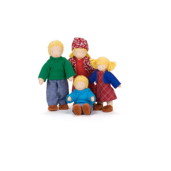 dressable dollhouse family - blonde hair - Nova Natural Toys & Crafts