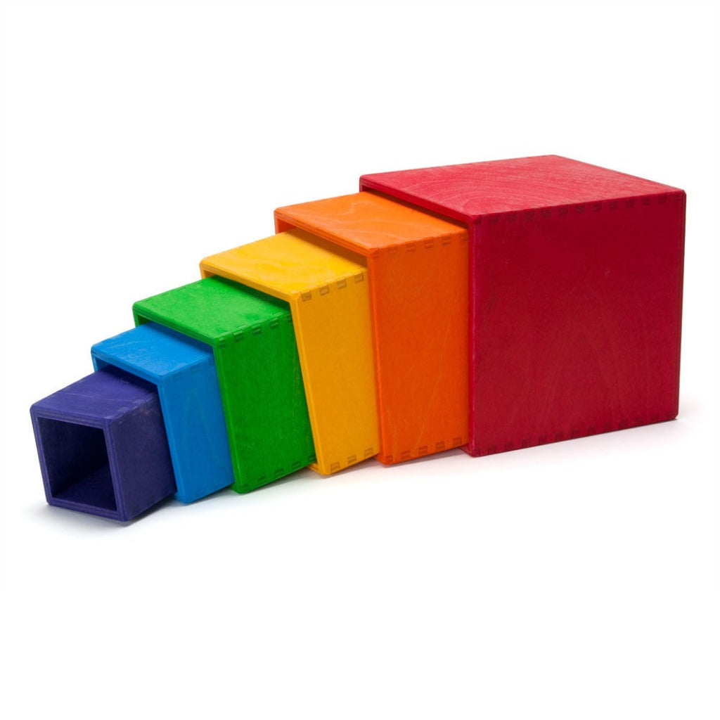rainbow stacking boxes - Nova Natural Toys & Crafts - 1